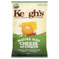 Keoughs Crisps - Cheese and Onion Chips 4.4oz